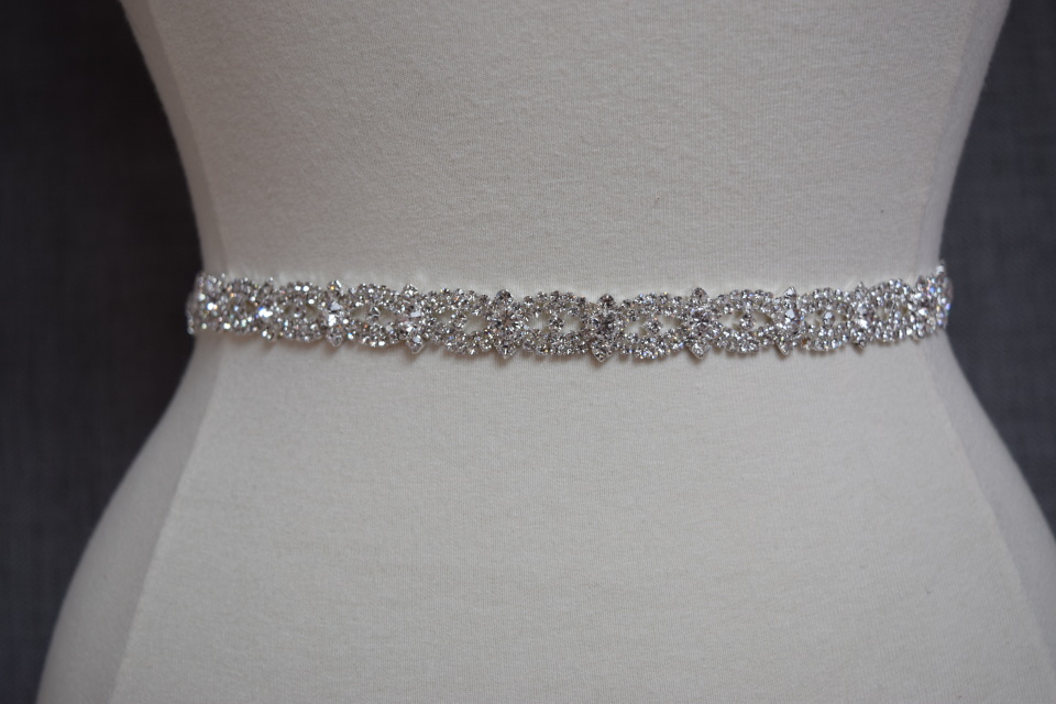 Adjustable Clear Crystal Belt Gorgeous Prom Diamante Rhinestone