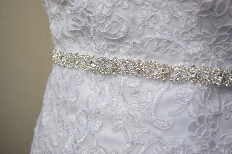 Adjustable Clear Crystal Belt Gorgeous Prom Diamante Rhinestone